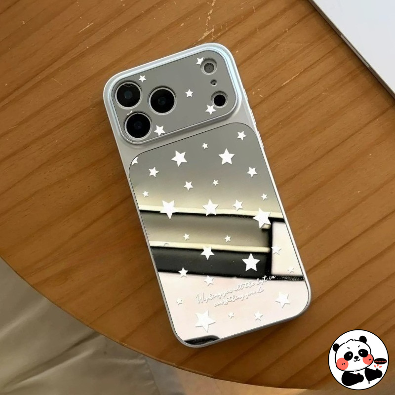 Realme Note 50 - Srebrne lustrzane etui na telefon Realme